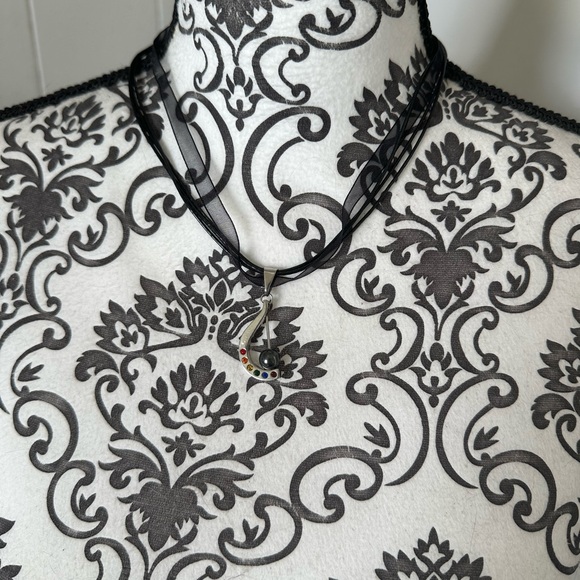 Hematite Ball Rainbow Gem Necklace - Picture 4 of 4